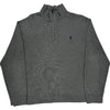 Polo Ralph Lauren 1/4 Zip Jumper - XL - Grey Cotton