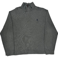  Polo Ralph Lauren 1/4 Zip Jumper - XL - Grey Cotton