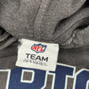 New England Patriots N.F.L. Team Apparel Nfl Hoodie - Large Grey Cotton Blend