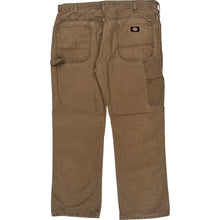  Dickies Work Pants Relaxed Fit - 36W 30L - Brown Cotton