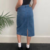 Vintage blue Wolfblat Denim Skirt - womens 28" waist