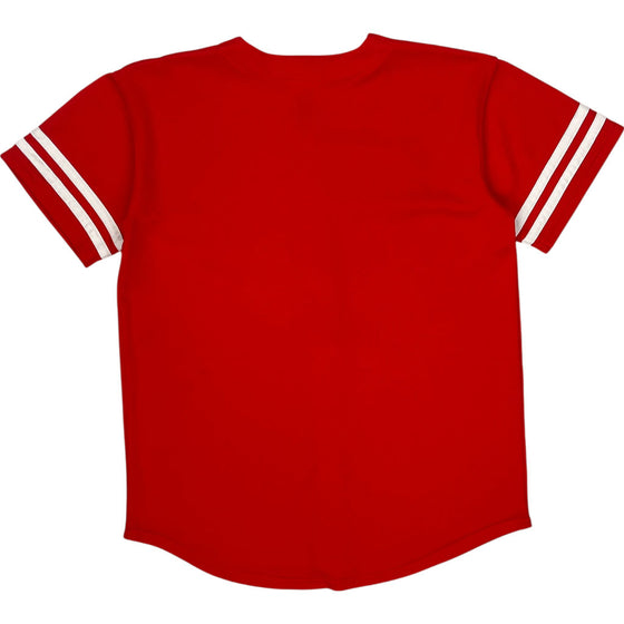 Majestic Reds Baseball Jersey - Large - Red Polyester