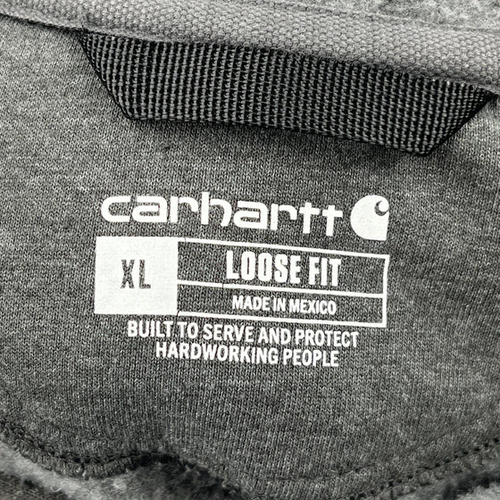 Loose Fit Carhartt Oversized Hoodie - XL Grey Cotton Blend