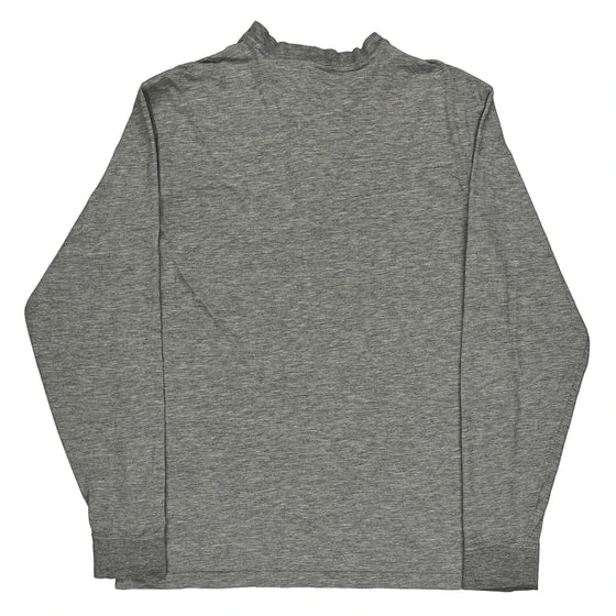 Carhartt Long Sleeve T-Shirt - Medium Grey Cotton Blend