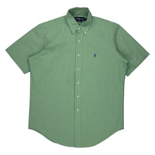  Polo Logo Ralph Lauren Checked Shirt - Medium Green Cotton