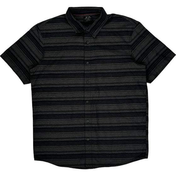 Oakley Striped Casual Shirt - Medium - Black Cotton