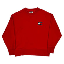  Tommy Jeans Logo Tommy Jeans Sweatshirt - Medium Red Cotton