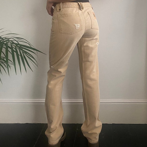 Vintage beige Dolce & Gabbana Jeans - womens 28" waist