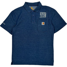  Carhartt Polo Shirt - Small - Blue Polyester Cotton