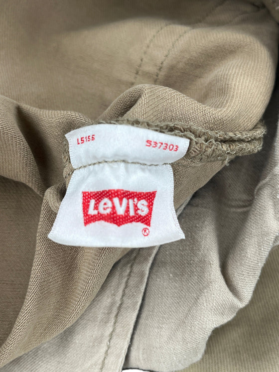 Levis 501 Jeans - W36 L32 Beige Cotton