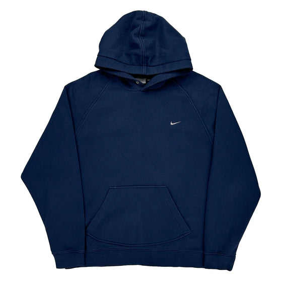 Nike Logo Nike Graphic Hoodie - XL Navy Cotton Blend