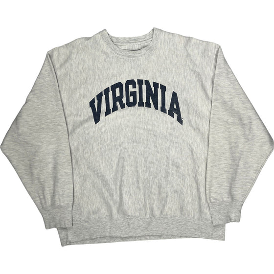 Champion Virginia Reverse Weave Sweatshirt - XL - Grey Cotton Blend