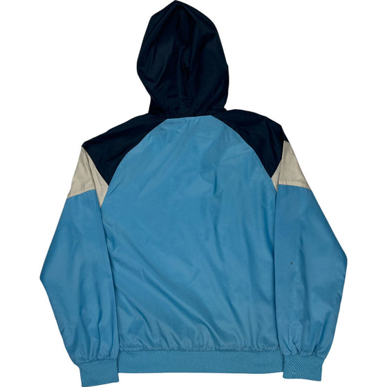 Puma Hooded Windbreaker Jacket - Medium - Blue Polyester