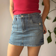  Vintage blue Miss Gang Denim Skirt - womens 29" waist