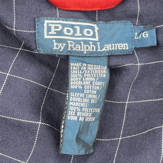 Polo Ralph Lauren Harrington Jacket - Large Red Cotton Blend