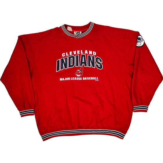 Lee Sport Cleveland Indians MLB Sweatshirt - XX-Large - Red Cotton Blend