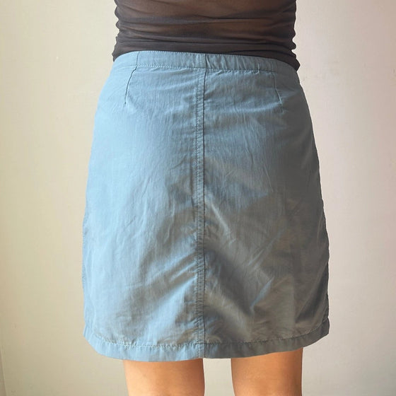 Vintage blue Gas Mini Skirt - womens 29" waist