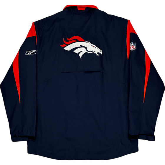 Reebok Broncos NFL Authentic Sideline Jacket - Medium - Navy Polyester