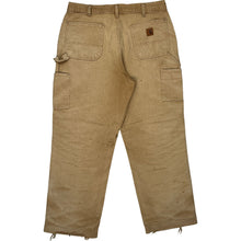  Carhartt Loose Original Fit Trousers - 36W 30L - Beige Cotton