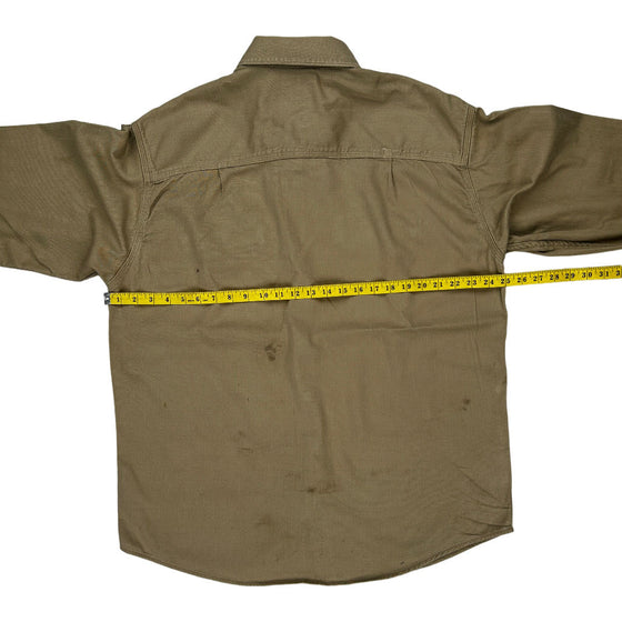 Carhartt Work Shirt - Large - Beige Cotton Blend