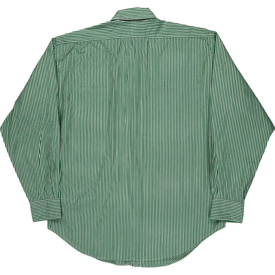 Age 8 Ralph Lauren Striped Shirt - 10 - Green Cotton