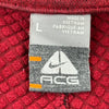 Outdoor Nike Acg Zip Up - Large Red Polyester