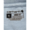 Carhartt K87 Loose Fit Pocket T-Shirt - XL - Blue Cotton Blend