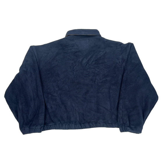 Fleece Polo Sport Jacket - XL Blue Polyester