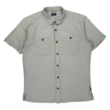  Patagonia Checked Short Sleeve Shirt - Large Grey Cotton