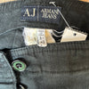 Vintage black Armani Jeans Denim Skirt - womens 32" waist