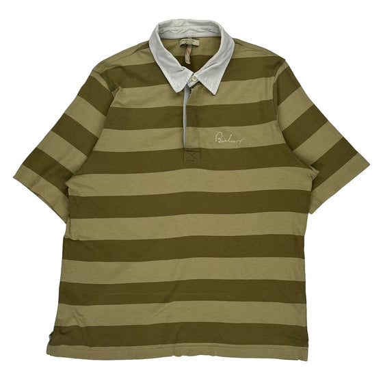 Burberry Polo Shirt - XL Green Cotton