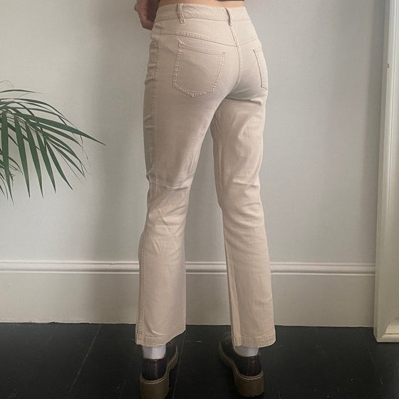 Vintage cream Dolce & Gabbana Trousers - womens 27" waist