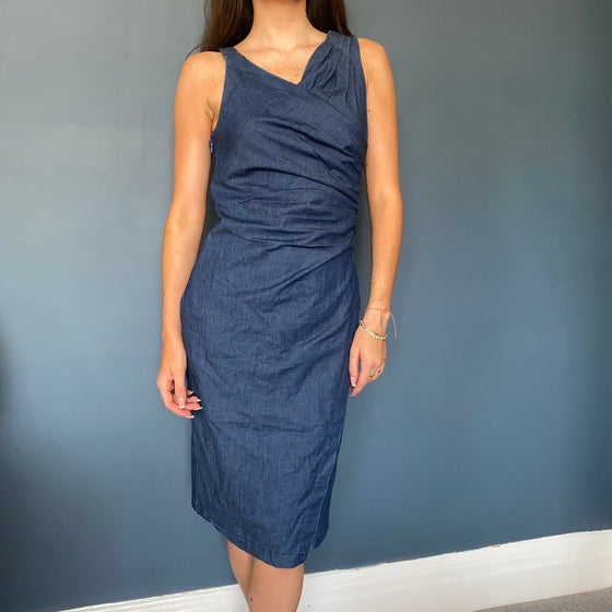 Vintage blue Set Up Midi Dress - womens small