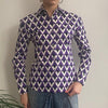 Vintage purple Prada Patterned Shirt - womens x-small