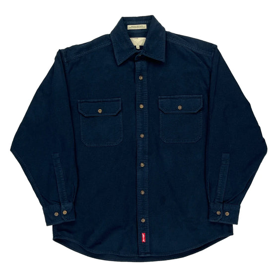 Levis Shirt - Medium Navy Cotton