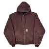 Workwear Carhartt Zip Up - Small Brown Cotton