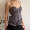 Vintage grey Sisley Cami Top - womens medium