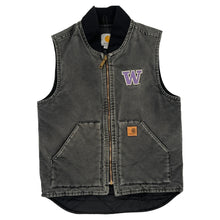  Washington Huskies Carhartt Gilet - Small Grey Cotton Blend