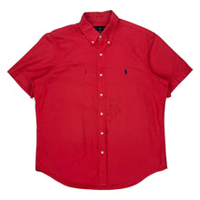  Ralph Lauren Fitted Shirt - Large Red Cotton