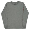 Carhartt Long Sleeve T-Shirt - Small Grey Cotton Blend