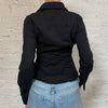 Vintage black Versace Shirt - womens small