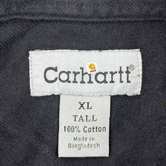 Carhartt Tall Shirt - XL Black Cotton