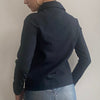 Vintage navy Zabaione Zip Up - womens x-small