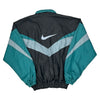 Nike Logo Nike Oversized Windbreaker - Large Black Nylon