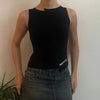 Vintage black Nadia Fassi Vest - womens medium