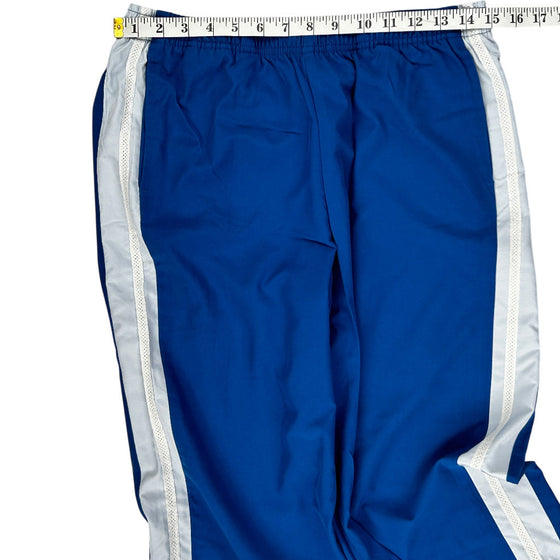 Nike Blue Track Pants - Medium - Blue Polyester