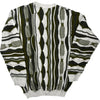 Coogi Basics Graphic Jumper - 2XL - White Green Wool