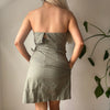 Vintage green Miss Sixty Strapless Dress - womens x-small