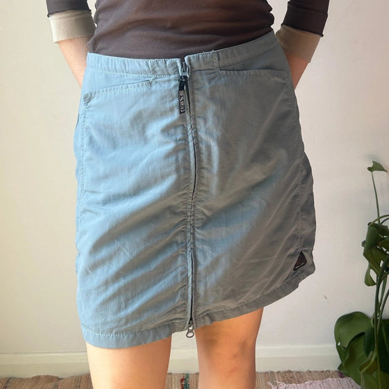 Vintage blue Gas Mini Skirt - womens 29" waist