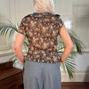 Vintage brown Zephizas Blouse - womens medium